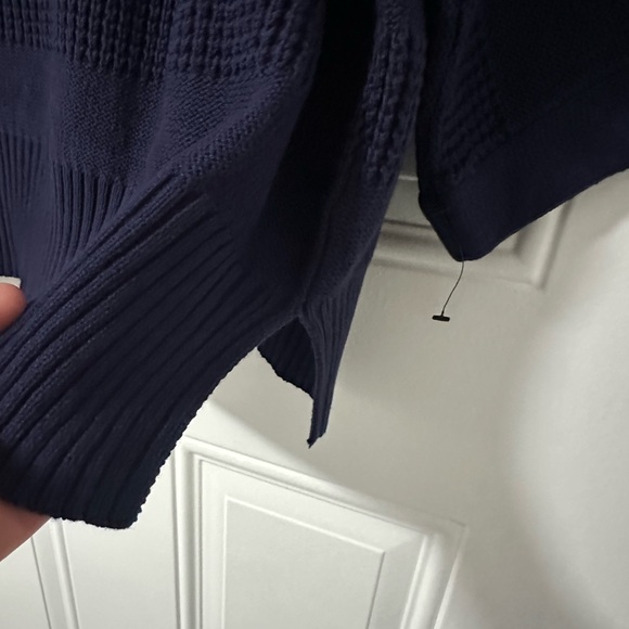 Liz Claiborne Women's Dark Blue Crew, 3/4 sleeves, Neck Sweater, Size 2X NWOT - Picture 5 of 11